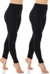 Black Leggings For Women Tummy Control