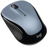 Logitech M325 Wireless Mouse, 1000 DPI Optical Tracking, 18-Month Life Battery, PC / Mac / Laptop - Light Silver