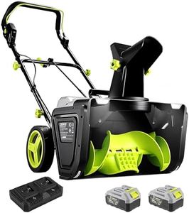 Cordless Snow Blower: DEKOPRO 40V|20-Inch Cordless Snow Thrower, Electric Snow Removal with Adjustable Chute, LED Light, Electric Snow Blower with 25ft Throw Distance