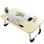 Laptop Bed Table, Breakfast Tray with foldable legs, Portable Lap Standing Desk, Notebook Stand Reading Holder for Couch Sofa Floor Kids - Standard Size