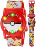 Pokemon Kids' POK3026 Digital Display Analog Quartz Multi-Color Watch