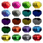 Niuoppy 60PCS Dart Flights, Standard Dart Flight Durable, Darts Flight for Dart Games(20 kinds x 3pcs) (C2)