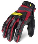 Ironclad Command Impact 360 Cut A5 Work Gloves; Touch Screen Gloves Conductive Palm & Fingers, Impact Protection, Machine Washable, Sized S, M, L, XL, XXL (1 Pair), Red (IEX-MIGR5-03-M)