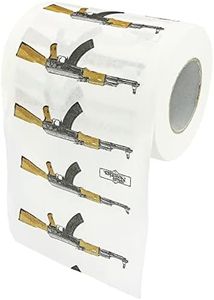 Fairly Odd Novelties AK 47 Gun Novelty Toilet Paper,Multicolor,FON-10071