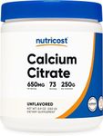 Nutricost Calcium Citrate Powder (250 Grams) Unflavored