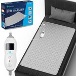 Heatronics Electric Blanket Single Bed | 5 Heat Levels + SafeHeat™ Auto Shut-Off | ThermoSync™ Smart Sensor Control | TheraFlex™ 6-Layer Build | 135W Low-Power Inverter-Friendly Bed Warmer | ISO 13485 & CDSCO Certified | 1-Year HeatCare™ Warranty
