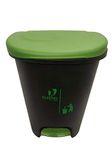 Cello Plastic Pedal Step-On Garbage Dustbin 50 Ltr, Black-Green