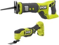 Ryobi One+ 18V Cordless 2-Tool Combo Kit w/Multi-Tool & Reciprocating Saw (Tools Only)