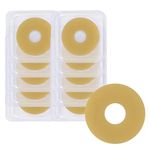 10Pcs 5mm Thick Ostomy Barrier Rings, Moldable Ostomy Rings, Hydrocolloid Skin Extender Rings for Colostomy Bags,Sting-Free Ostomy Supplies