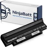 NinjaBatt Battery for Dell J1KND 04YRJH Inspiron N5110 N5010 N5050 3520 15R N5030 N5040 17R N4010 N7010 N7110 M5030 M5040 N4110 Vostro 3550 3750 1540 3450 - High Performance [6 Cells/4400mAh]