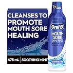 Oral B Mouth Sore Mouthwash, Special Care Oral Rinse for Cleansing Mouth and Canker Sores, Braces, Gum and Oral Irritations, Alcohol Free, Gluten Free, Sodium Lauryl Sulfate Free, 475 mL