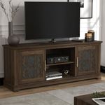 Galano Enfield Wide TV Unit, Entertainment Centre for up to 65" TV, 150cm TV Unit with 2 Doors, TV Stand Cabinet for Living Room, Large Storage (Royal Walnut)