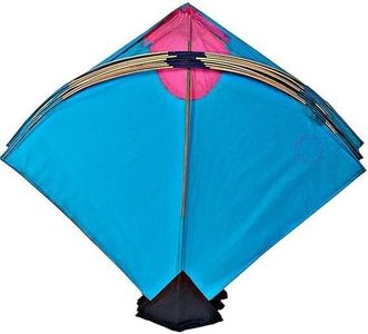 RUHANI Paper Kite Patang, Multi-Color, 42 cm x 42 cm, Bamboo Frame, Traditional Indian Festival Theme, Pack of 10