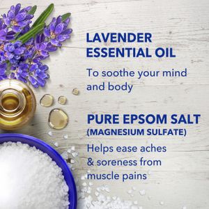 Dr Teal’s Epsom Salt Lavender, 3lb (1.36kg) – Relaxing Bath Soak
