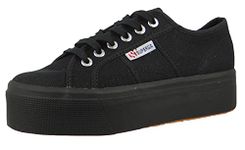 SUPERGA 2790acotw Line Up And Down, Women's Sports Shoes, Black, 6 US