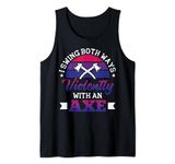 I Swing Both Ways Funny Bisexual Pride LGBTQ Graphic Tank Top