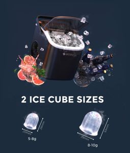 ecozy Countertop Ice Maker – Compact Portable Ice Machine