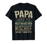 Papa Tshirts from Grandchildren for Men Fathers Day Papa T-Shirt