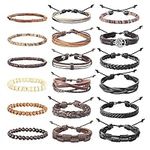 kakonia 18pcs Braided Leather Brace