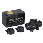 Goetland 1x30mm Red Dot Sight Reflex Sight Scope Green Red Dot Optics SFP Flip up Lens Cap 4 MOA with 20mm Rail Mount