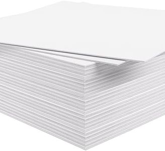 Mat Board Center, 50 Pieces 11x14 White Uncut Mat Boards Backing Boards - Full Sheet - Great for Pictures, Frames, Crafts and More