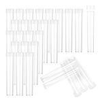 PH PandaHall 100pcs Clear Plastic Tube Bead Containers 15ml Transparent Storage Test Tubes with Caps Beading Storage (3.07in long, 0.51in wide)