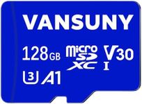 Vansuny 128GB Micro SD Card 128GB MicroSDXC Memory Card with A1 U3 Class10 V30 4K Video Recording TF Card, With SD Adapter