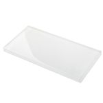 Lovdeco White Glass Subway Tile, Glass for Bathroom Kitchen Shower Backsplash Wall, 3 x 6 Inches, 4 Sq.Ft.