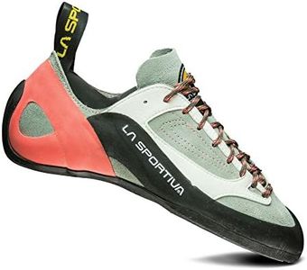 La Sportiva Finale Women's Climbing Shoe, Grey/Coral, 33