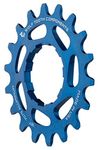 Wolf Tooth CNC Machined Aluminum Singlespeed Cogs in Colors (Blue, 20t)