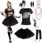 Women's 80s Costume Set Cotton T-Sh