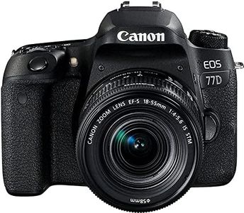Canon 1892C017AA Appareil Photo Reflex numérique EOS 77D BK EF-S18-55 F4-5.6 STM Noir