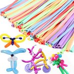 100 Pcs Long Balloons 260 Balloons Twisting Balloons Long Magic Balloons Latex Animals Long Balloons for Animals Shape, Birthday, Wedding, Party Decorations (Colorful)