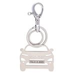 SIlver Valley Car Key Chain Customized Your Car No. Plate on Your Car Model Keychain