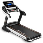 LET’S Play LP-Storm 3HP (6HP Peak) AC Motorized Treadmill for Running with Extra Suspension Technology, Auto Incline, 12 Programs, Anti-Slip Belt, Speaker, Pulse Rate Monitor [5 Year Warranty]