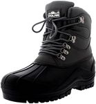 Polar Products Mens Snow Waterproof Duck Hiking Bean Hiker Walking Short Ankle Boots - Gray - US14/EU47 - YC0441