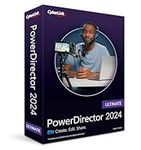 CyberLink PowerDirector 2024 Ultimate | Easy-to-Use AI Video Editing Software for Windows with Premium Visual Effects | Slideshow | Screen Recorder [Retail Box with Download Card]