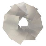 10pcs 100x100mmx0.2mm per pcs 99.9% Pure Zinc Zn Sheet Plate Metal Foil