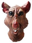 RAPGET Rat Mask Rat Splinter Latex Mask Animal Mouse Monster Mask Novelty Halloween Costume Party Latex Animal Mask Full Head