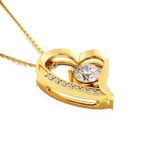 FABUNORA Womens To My Lovely Wife - Valentine Gift From Husband - Pure Necklace Gift Set With Certificate Of Authenticity And 925 Stamp (Yellow Gold Finish)