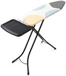 Brabantia Size B Ironing Board (49x15 in) 7 Height Options, Solid Steam Unit Rest Holder (Spring Bubbles) Non-Slip Feet, Anti-Collapse Child Locks, Size B (49 x 15) (134425)