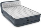 Intex 64448ND - Materasso Dura-Beam Ultra Plush Headboard Autogonfiante, 152x236x86 cm, Bianco, Grigio