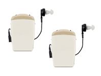 FCS Professional Pocket Hearing Amplifier Adult & Senior Suitable For User With Severe hearing loss (Pack of 2) (3 Month Seller Warranty).