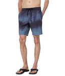 O'NEILL Men's 18" Camo Hybrid Shorts - Water Resistant Mens Shorts with Elastic Waist and Quick Dry Stretch Fabric, Grey | Stockton Print E- Waist, Medium