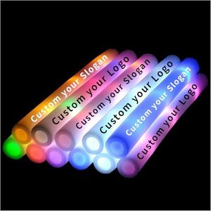 BONDUN 50PCS 48CM Custom Foam Glow Sticks with LOGO/TEXT, Personalized Foam Light Up Sticks for Wedding, Glow Stick Bulk Party Pack for Wedding, Raves, Concert, Camping, Carnival (pink)