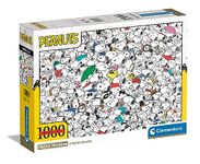 Clementoni 39804 Impossible Peanuts 1000 Pieces, Jigsaw Adults, Comic Puzzle, Difficult-Made in Italy