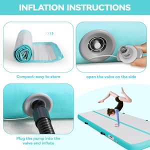 Inflatable Gymnastics Tumbling Mat, 2M – Air Track for Home Training