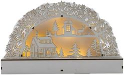 Marco Paul Christmas Candle Bridge - Festive Traditional LED Flameless Candles Battery Operated for Christmas Decorations Indoor - Candle Christmas Decorations with Timer and Light Switch - White