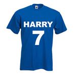 Kids Football T Shirt Personalised Name Number Name Design T-shirt Tee Shirt Custom Gift Choose Colours Birthday Childrens Toddler Boys Girls