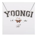 Singer Inspired Necklace with Card Singer Fans Gift K-pop Jewelry Army Singer Fan Gift Singer Merch Korean Music Gift Music Lovers Gift (Yoong s ne ca)